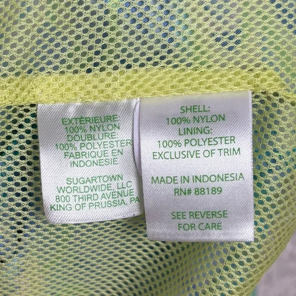 Lilly Pulitzer Jacket Womens M Blue Lagoon Lilly's Full Zip Weekender Hooded - Picture 12 of 14